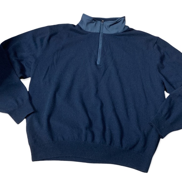 Orvis soft blue cotton cashmere blend sweater size XXL - Picture 2 of 6